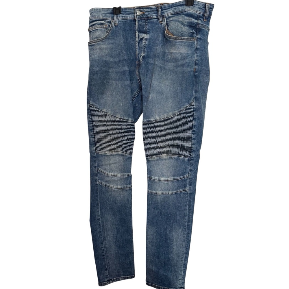 Divided Men's Distressed Blue Skinny Jeans